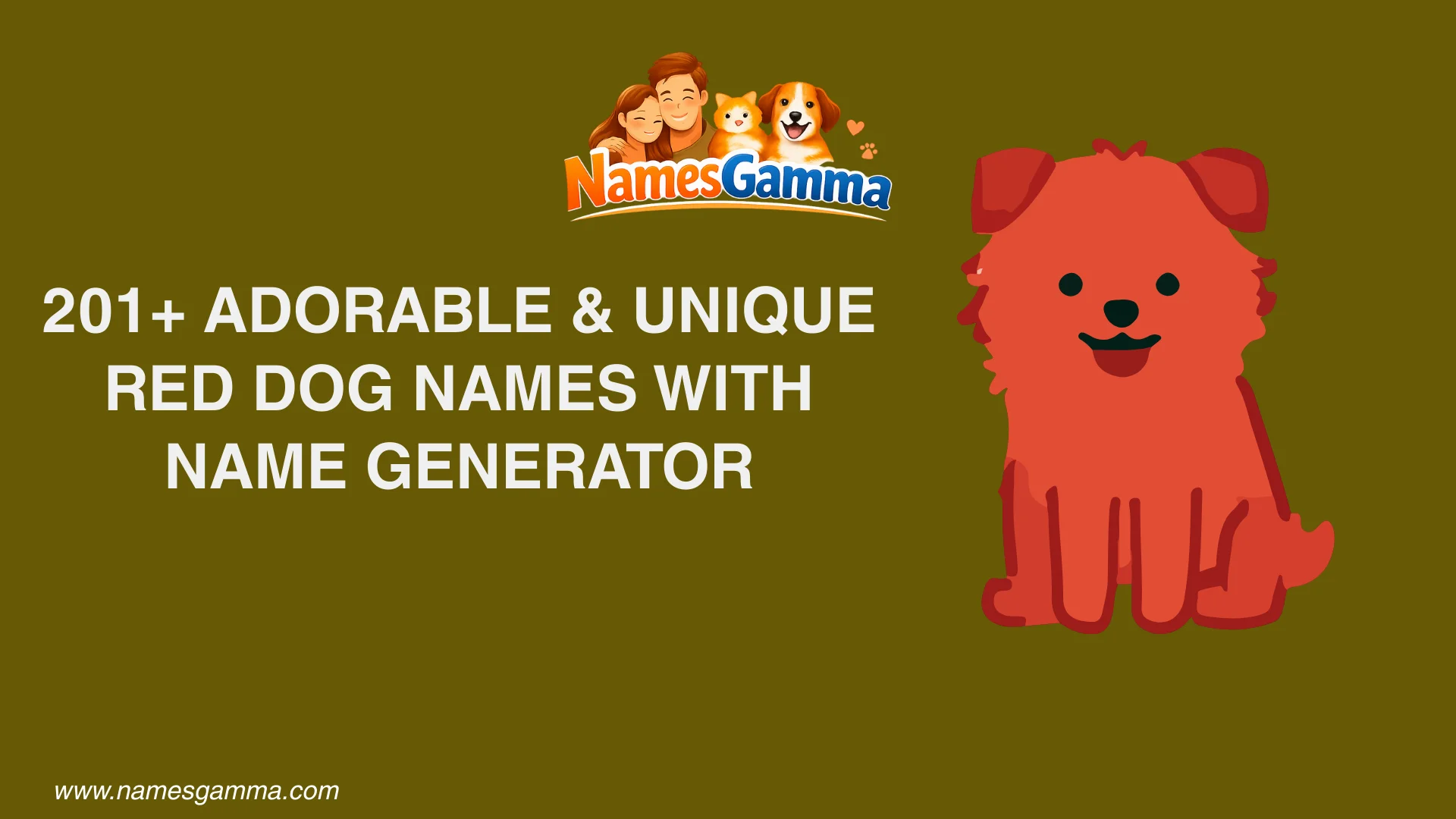 red dog name and red dog name generator