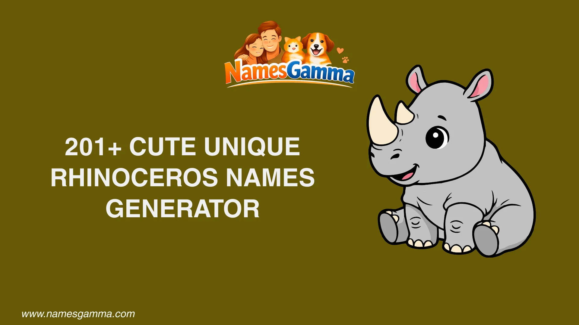 Rhinoceros Names Generator