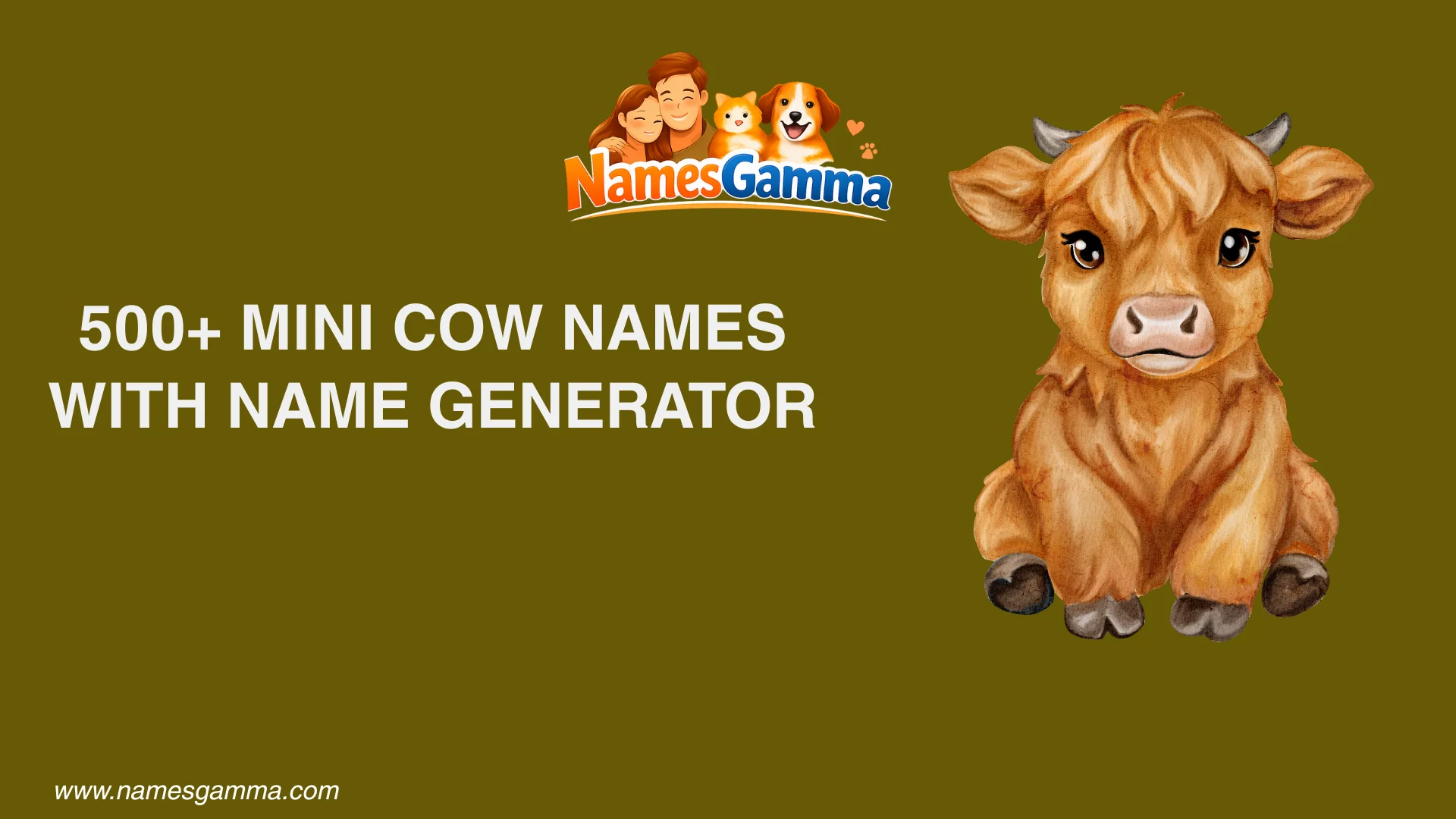 Mini Cow Names
