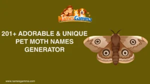 Pet Moth Names Generator