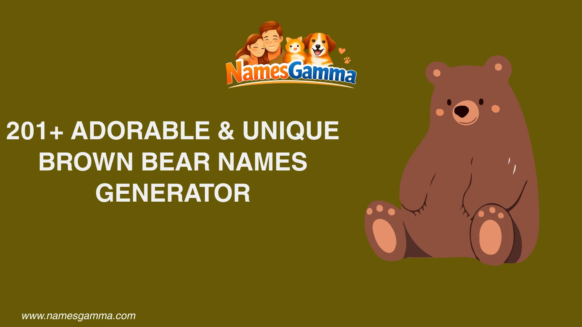 Brown Bear Names Generator
