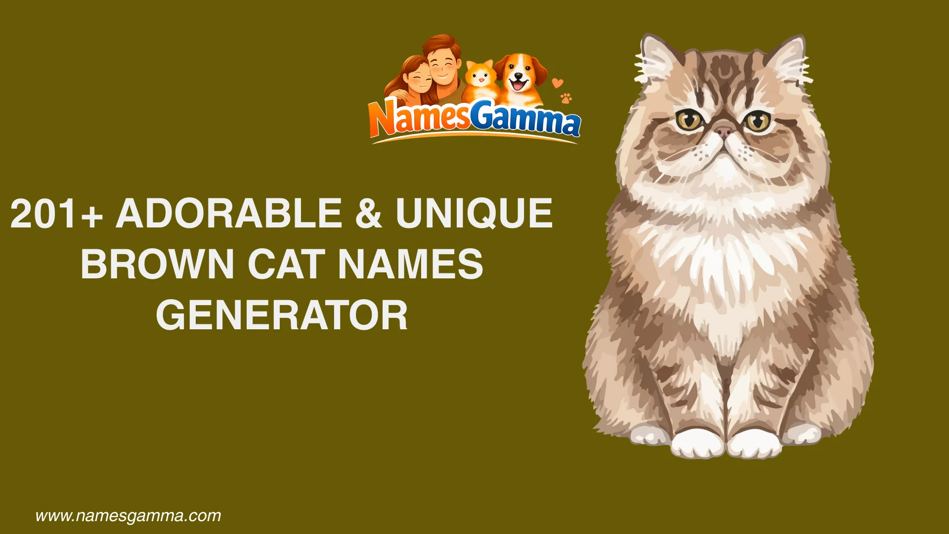 Brown Cat Names Generator