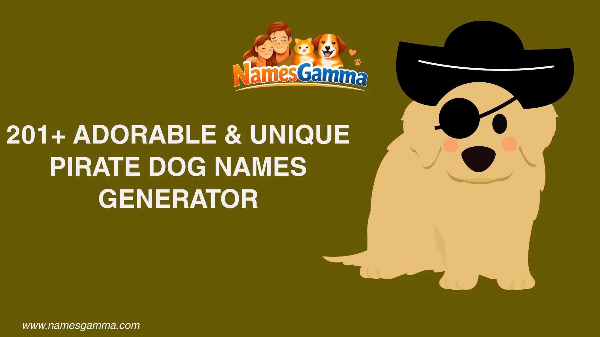 Pirate Dog Names Generator