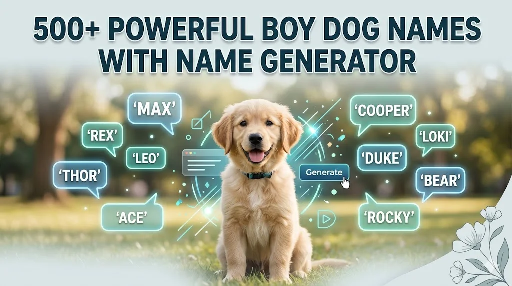 Boy Dog Names