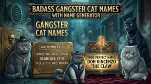 Gangster Cat Names
