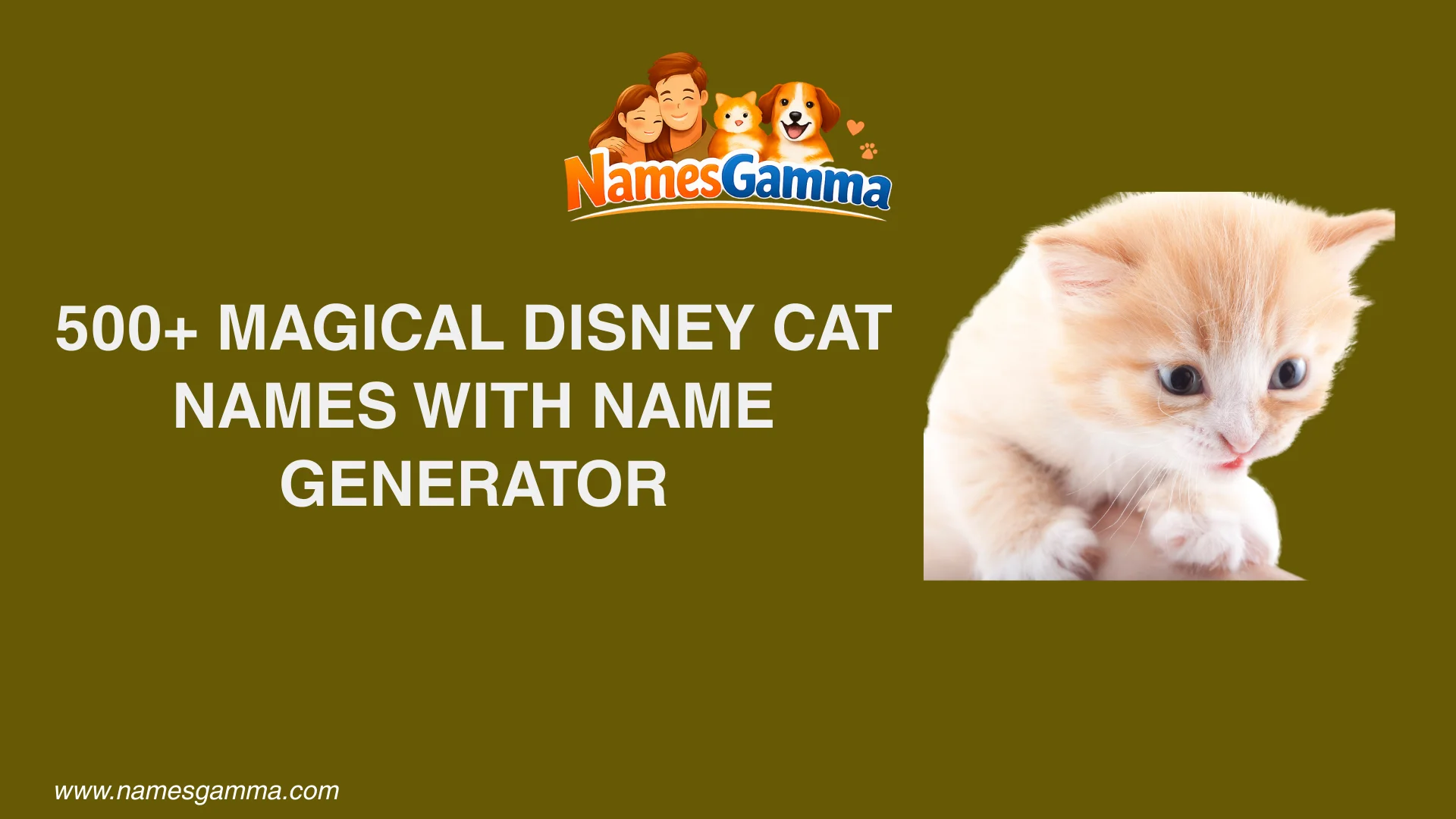 Magical Disney Cat Names