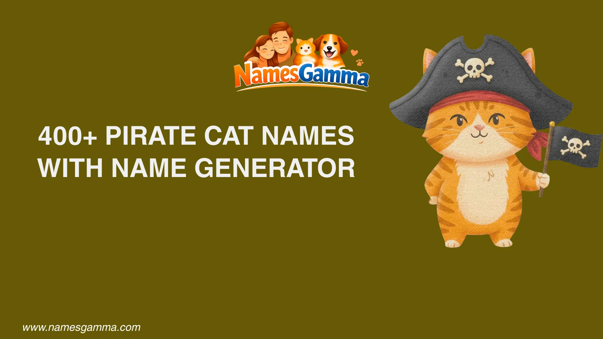 Pirate Cat Names
