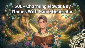 Flower Boy Names