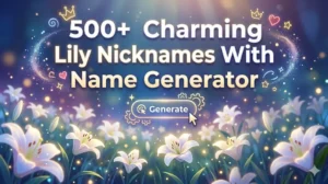 Lily Nicknames With Name Generator