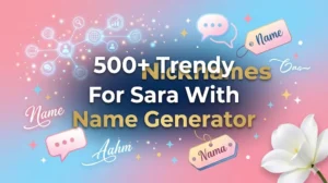 Nicknames For Sara With Name Generator
