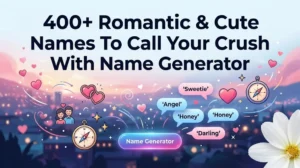 Romantic & Cute Names To Call Your Crush