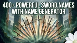 Sword Names With Name Generator